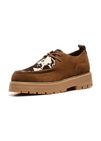 Bershka Scarpa stringata Uomo - marrone / marrone scuro / offwhite