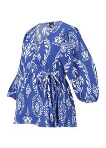 Vero Moda Maternity Bluse 'VMMMERVE' Damen royalblau / weiß Größe S