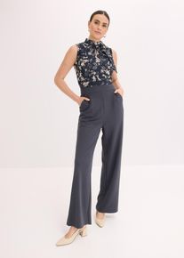 Tuta con chiffon - Blu - Taglia 42 - bonprix