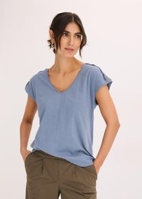 Maglia con inserti lavorati a uncinetto, Blu, Taglia 42/44 (S), bonprix