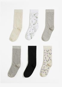 Calzini con cotone biologico (pacco da 6 paia) - Bianco - Taglia 35-38 - bonprix