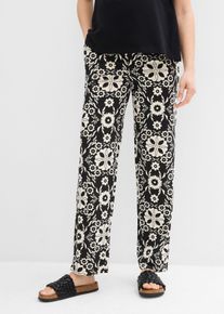 Pantaloni in jersey 2 in 1 per la gravidanza ma non solo, Nero, Taglia 38/40 (XS), bonprix