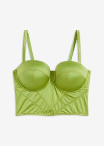 Top con reggiseno con coppe preformate e ferretto - Verde - Taglia 100B - bonprix