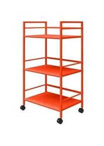 Mid.you Servierwagen , Orange , Metall , rechteckig , 43x77x29 cm , Esszimmer, Servierwagen