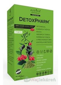 AVROPA DetoxPharm Forte prášok, malinová príchuť 210g
