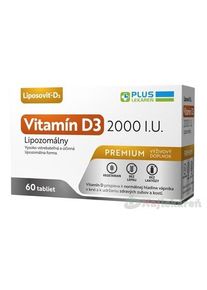 PLUS LEKÁREŇ Lipozomálny vitamín D3 2000I.U. 60tbl