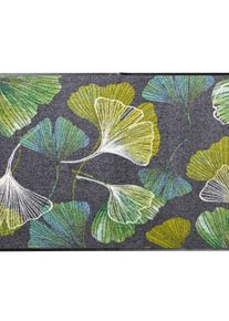 HEINE HOME unisex Voetmat in groen ,maat 40x60 cm - rechthoekig, Witt, 100% Polyamide. Achterzijde: 100% Elastiek