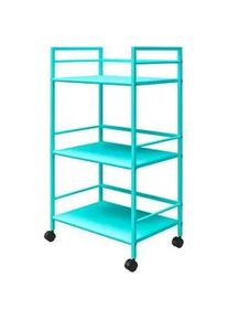 Mid.you Servierwagen , Mintgrün , Metall , Rollen , 43x77x29 cm , Esszimmer, Servierwagen