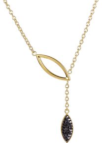 Firetti Y-Kette »Schmuck Geschenk Edelstahl Halsschmuck Halskette Oval Drop«, mit Zirkonia (synth.)
