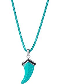 Firetti Kette mit Anhänger »Schmuck Geschenk Edelstahl Halsschmuck Halskette Teeth Zahn«, mit Zirkonia (synth.)