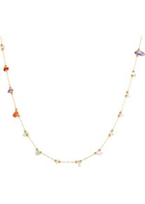 Firetti Kette ohne Anhänger »Schmuck Geschenk Edelstahl Halsschmuck Halskette Edelstein«, mit Naturstein