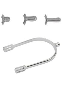 Waldhausen Spurs Set, with Spur Strap, Rounded
