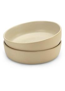 onomao Große Suppenschüssel (2 Stück) Natur-Beige