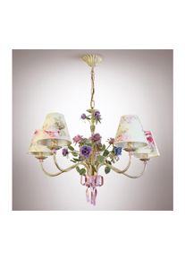 Luster na reťazi ROMANCE 5xE14/40W/230V 75 cm