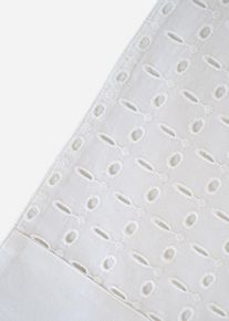 Placemats van biologisch katoen met borduursel (set van 2) - wit - maat 50x35 cm - 100% katoen - bonprix