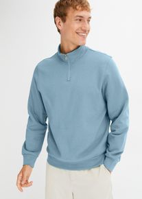 Sweater met troyer kraag - paars - maat 44/46 (S) - met katoen - bonprix
