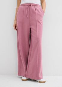 Joggingbroek in loose fit - roze - maat 40/42 (M) - met katoen - bonprix