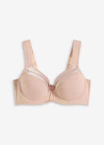 Voorgevormde bh met beugels - beige - maat 100F - met katoen - bonprix