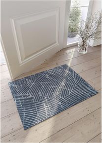 Deurmat met blauwe tinten - blauw - maat 35x55 cm - bonprix