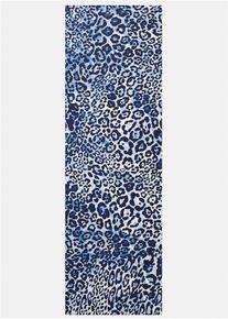 Deurmat met luipaardprint - blauw - maat 90x120 cm - bonprix
