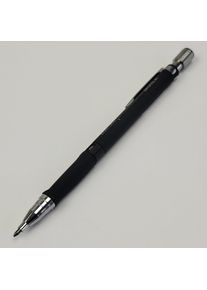 Druckbleistift 2 mm mit Clip, schwarz mit Minenvorschub