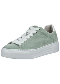 Gabor Dames Sneakers laag lichtgroen / wit 35