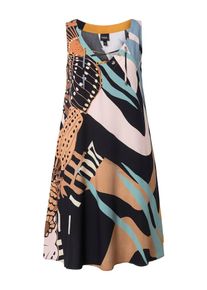 Ulla Popken Strandkleid Damen nude / türkis / braun / schwarz Größe 46/48