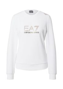 EA7 Emporio Armani Dames Sweatshirt goud / wit L