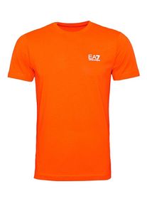 EA7 Emporio Armani Heren Shirt oranjerood XXXL
