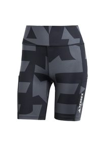 adidas terrex Pantaloni outdoor 'Multi 8-Inch Tight Shorts' Femei gri, Mărimea XL