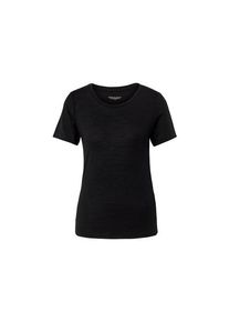 Tchibo - T-Shirt mit Merinowolle - Damen - Gr. XL - schwarz