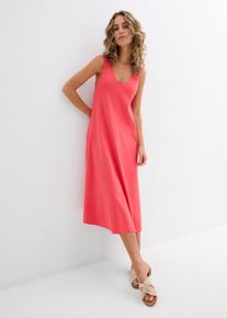 Jerseykleid aus reiner Bio-Baumwolle, pink, Gr&ouml;&szlig;e 36/38 (S), mit Baumwolle, bonprix