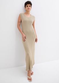 Figurbetontes Strickkleid aus Viskose-Mix, beige, Größe 32/34 (XS), Viskose, bonprix