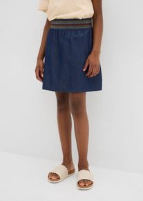Jeansrock aus reiner Bio-Baumwolle, blau, Größe 176, 100% Baumwolle, bonprix