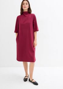 Shirtkleid aus elastischem Bio-Baumwoll-Mix, rot, Größe 32/34 (XS), mit Baumwolle, bonprix