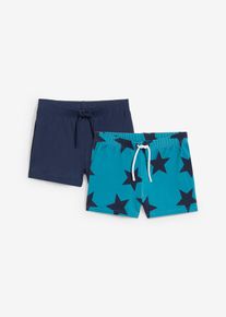 Badehose (2er Pack) - blau - Größe 128/134 - bonprix