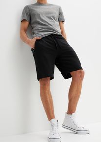 Sweat-Bermuda, schwarz, Größe 44/46 (S), mit Baumwolle, bonprix