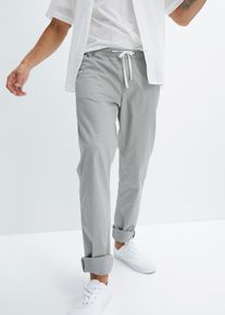 Regular Fit Stretch-Schlupfhose Straight, grau, Größe 54, mit Baumwolle, bonprix