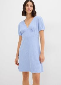 Shirtkleid aus reiner Baumwolle, blau, Größe 36/38 (S), 100% Baumwolle, bonprix