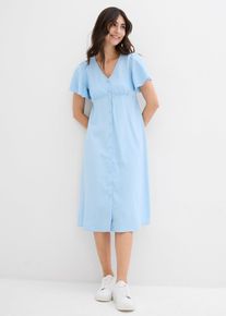 Umstandskleid Viskose-Mix, blau, Gr&ouml;&szlig;e 38, bonprix