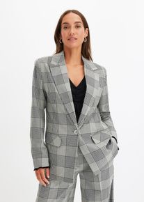 karierter Blazer, grau, Gr&ouml;&szlig;e 50, bonprix