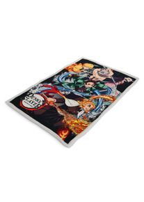 Demon Slayer - Coperta Morbida Crew con Fodera in Pile Teddy