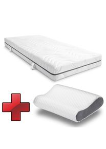 7 zónás, viszkoelasztikus Sleezzz Smart matrac 90 x 200 cm, magasság 18 cm, H3 keménységi szint, légmemória hab + Sleezzz prémium memória hatású pá...
