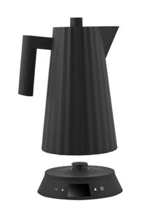 MDL21 Plissé Bouilloire avec contrôle de la température Alessi Noir