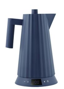 MDL21 Plissé Bouilloire avec contrôle de la température Alessi Bleu