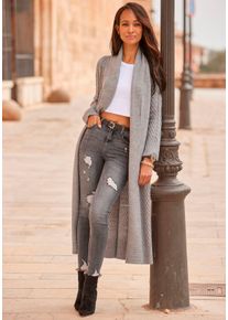 Lascana Damen High-Heel-Stiefelette in schwarz ,Größe 36, Witt, 100% Textil