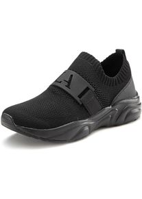 active by Lascana Dames Sneaker in zwart ,maat 36, Witt, 100% Textiel