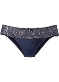 Lascana Dames Bikinislip in marine ,maat 32/34, Witt, 80% Polyamide, 12% Polyester, 8% Elastan