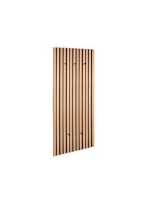 Xora Garderobenpaneel , Schwarz, Eiche Artisan , Textil, Holzwerkstoff , 50x125x7 cm , Aufhängemöglichkeit , Garderobe, Garderobenpaneele,