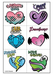Amscan 8 Monster High Tatoveringer